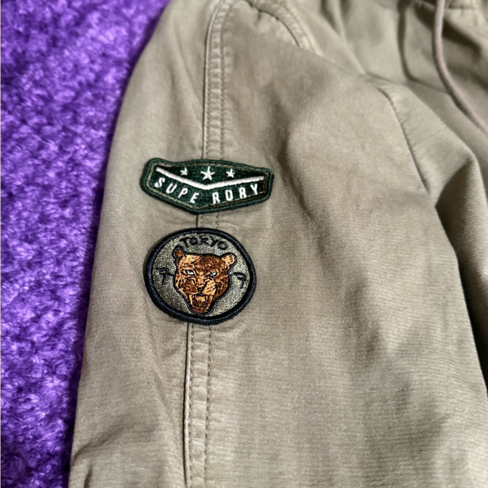 Superdry Military Field Jacket in Khaki Brown - Picture 6 of 10